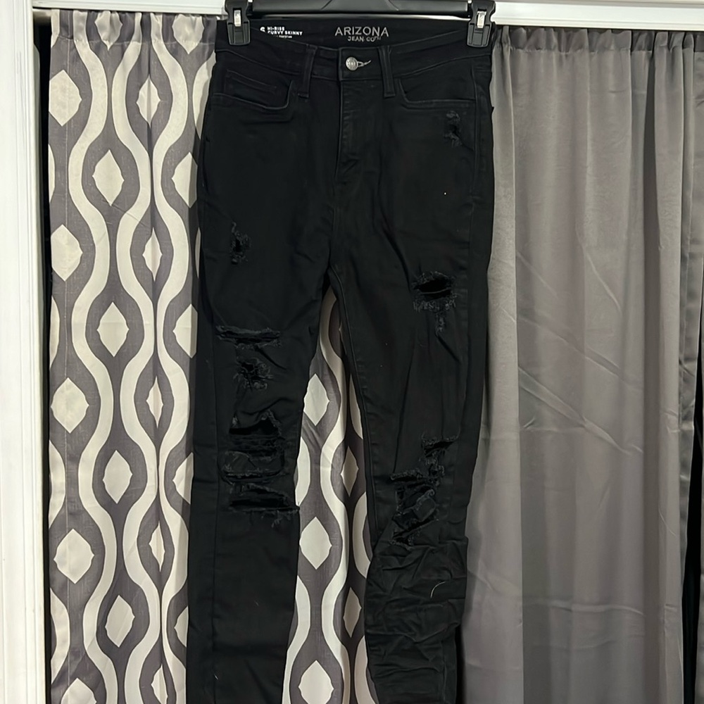 Black Arizona Ripped Jeans